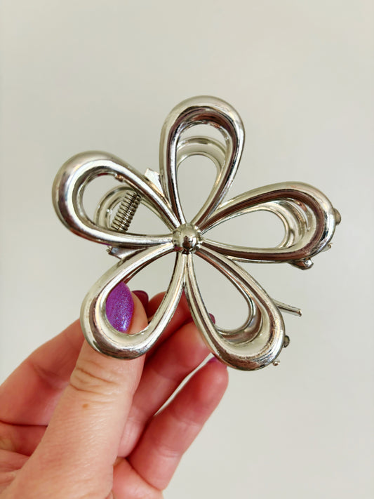 Metal Flower Clip